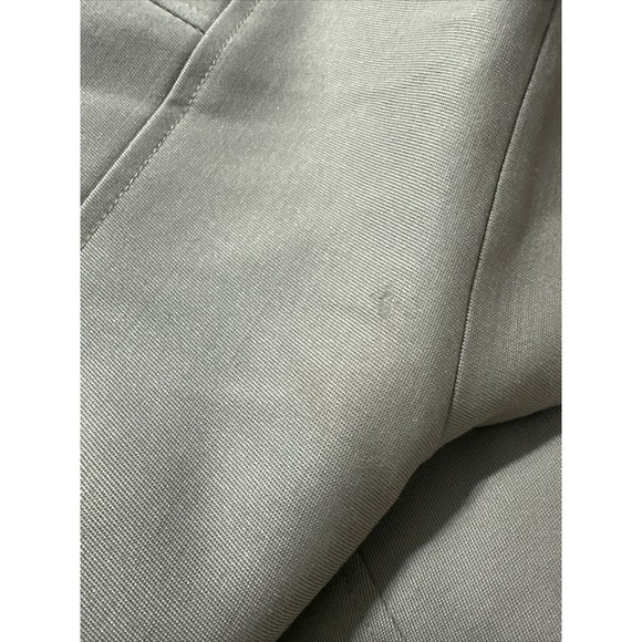 Talbots Size 14P Green Button Front Jacket Mandarin Collar Wool Blend Women - Picture 10 of 12